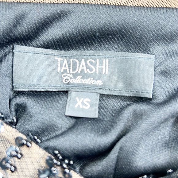 Tadashi Collection Beaded Long Maxi Formal Black Dress - Picture 10 of 16